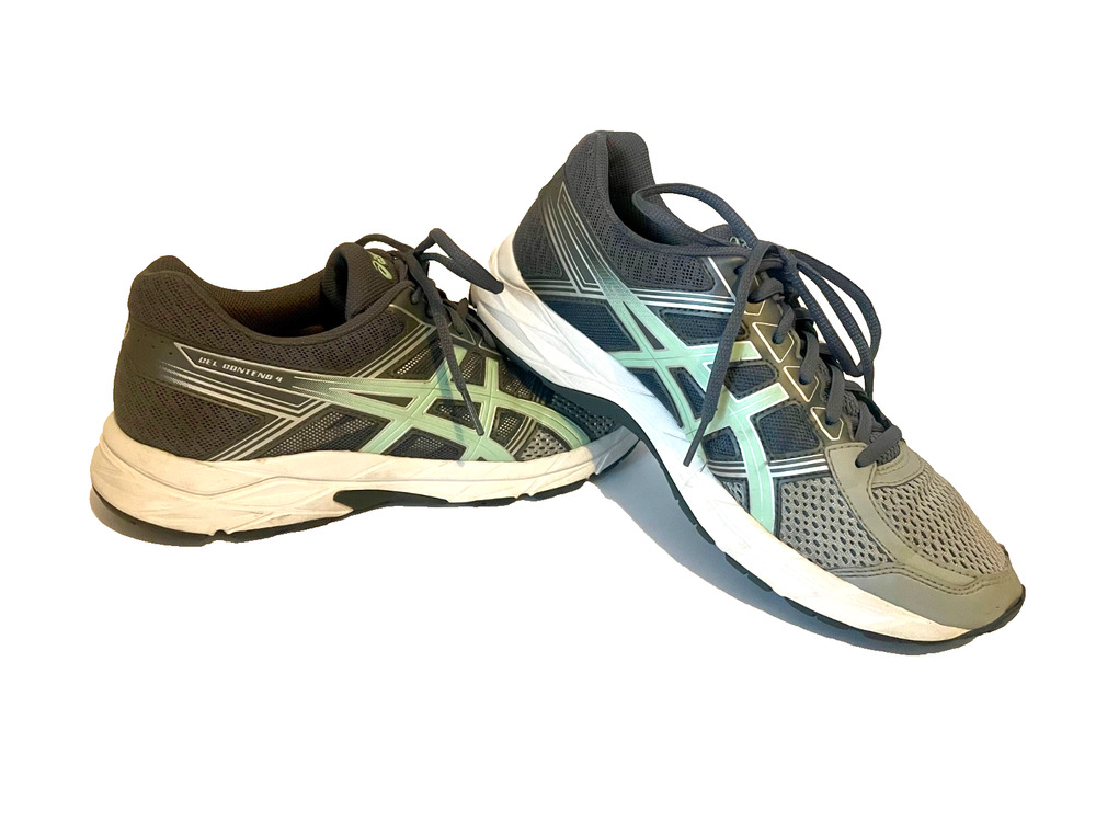 Asics Womens Gel Contend 4 Gray with Sea Foam Running Shoes Sneakers Size 9